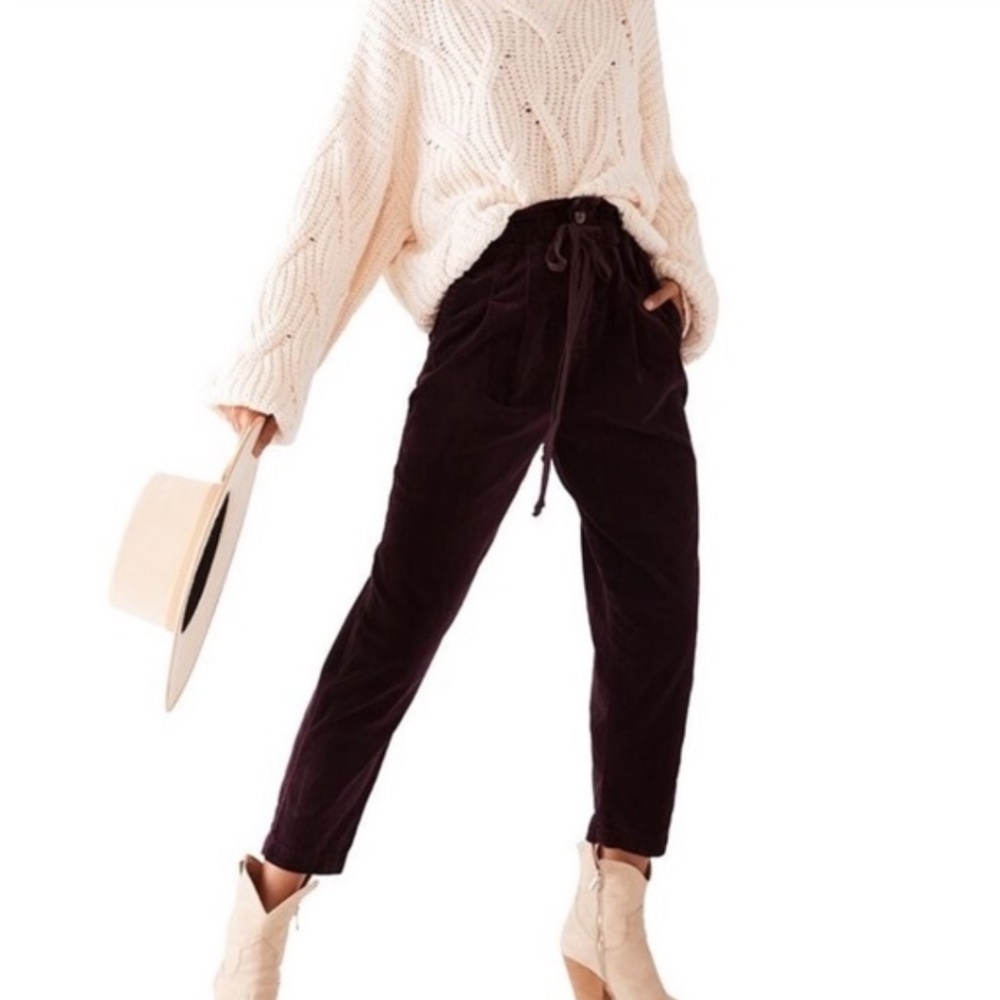 Free People Purple Ankle Cropped Pants - Picture 10 of 10